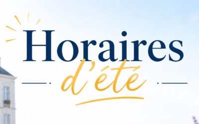 Nouveaux horaires d&rsquo;été de votre mairie